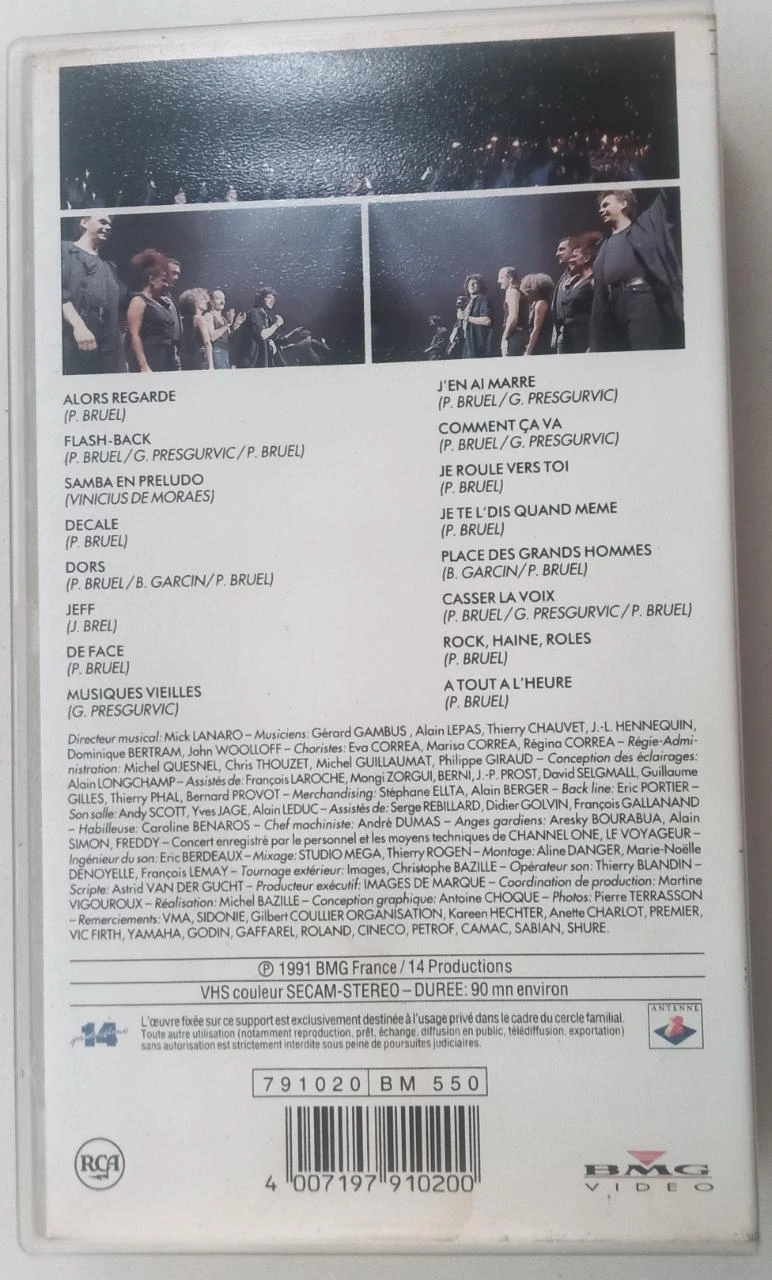 VHS Jacques Brel – Backstage Concert – Jacques Brel – photo 4